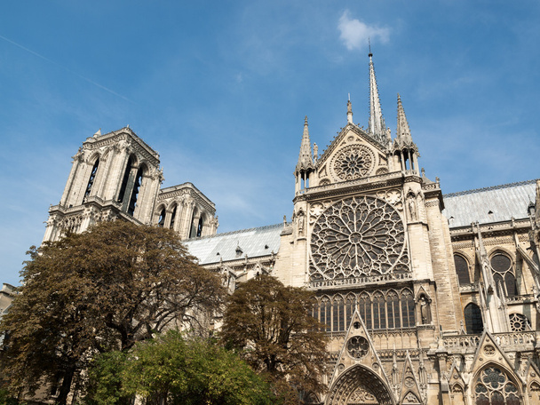 Ο καθεδρικός ναός της Νοτρ Νταμ στο Παρίσι. Γαλλία - Φωτογραφία, εικόνα