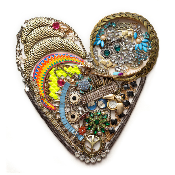 Coração de jóias
 - Foto, Imagem