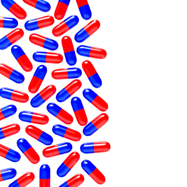 Rote und blaue Pillen - Foto, Bild