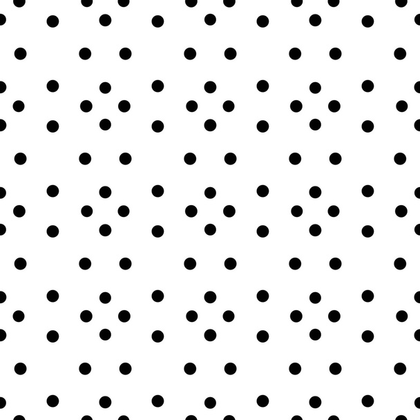 Unusual black and white small polka dot rhombus seamless pattern - Vector, Image