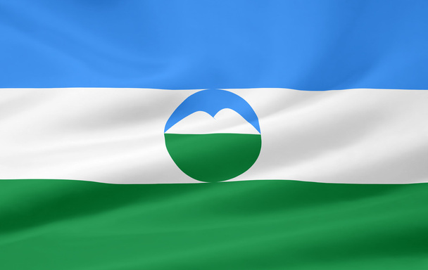 Zászló, a Köztársaság, Kabard és Balkarföld - Oroszország - Fotó, kép