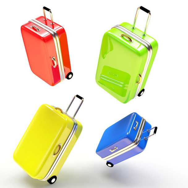 Valises de voyage colorées
 - Photo, image