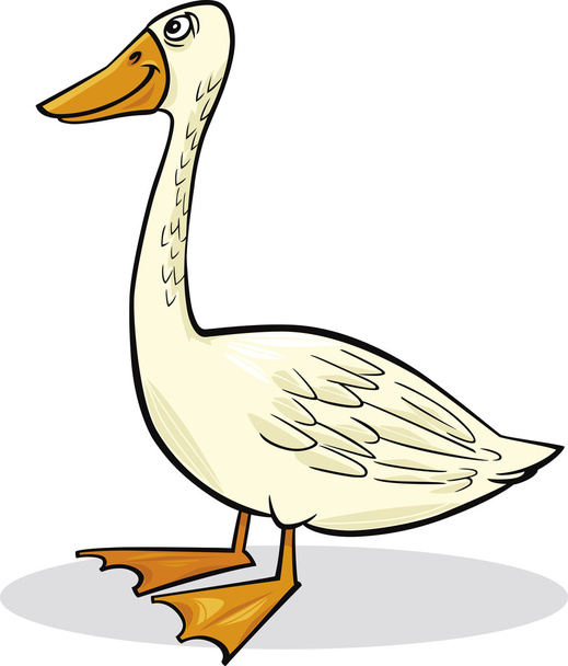 Cartoon goose - Wektor, obraz