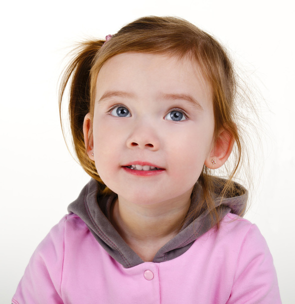 Portrait of cute smiling little girl - Foto, Imagen