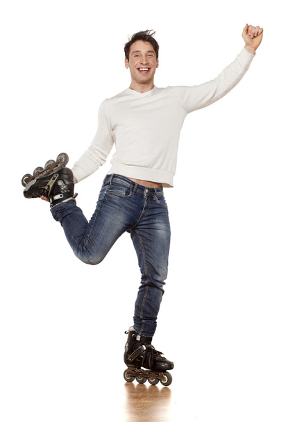 man with roller skates - Foto, Imagen