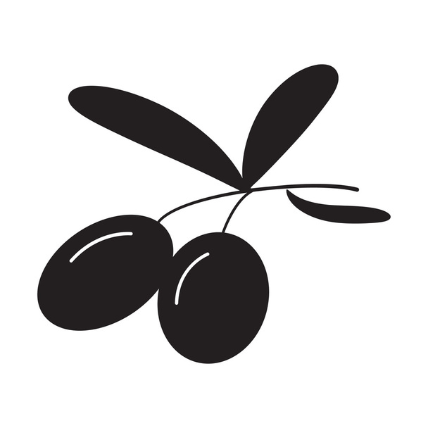 Изолированная маслина
 - Вектор,изображение