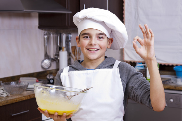 chef fazendo bolos
 - Foto, Imagem