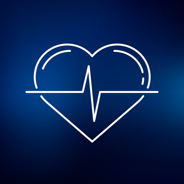 icono de pulso cardíaco
 - Vector, Imagen
