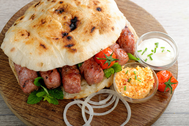 Cevapcici, a small skinless sausages - Photo, Image