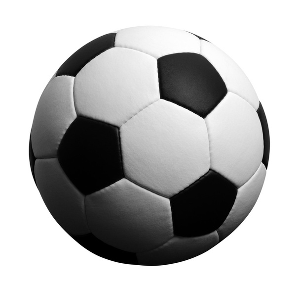 fotbalový míč na bílém pozadí - Fotografie, Obrázek