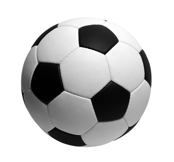 Pallone da calcio su bianco
 - Foto, immagini