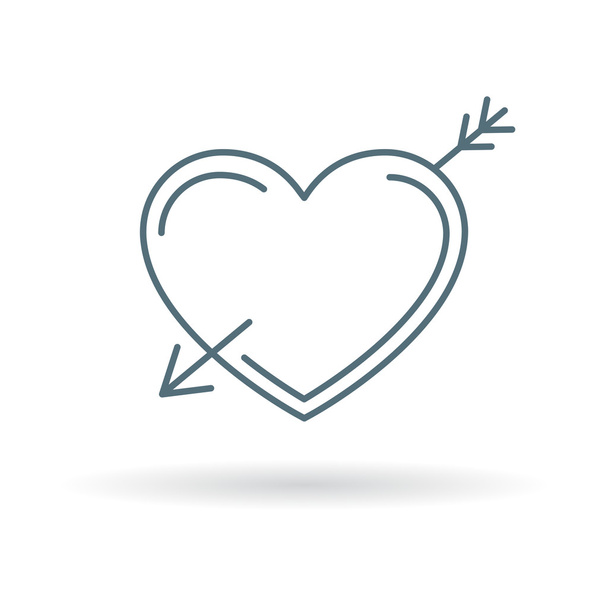 Arrow heart icon - Vektori, kuva