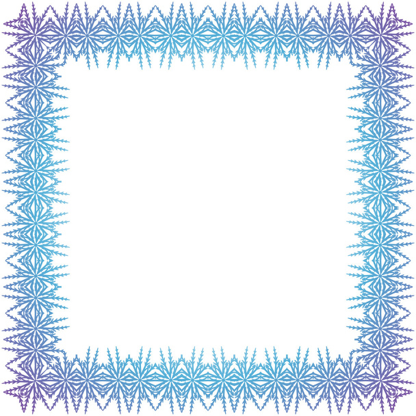 Decorative blue frame - Vektori, kuva