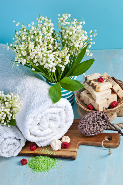 SPA background with flowers - Photo, Image
