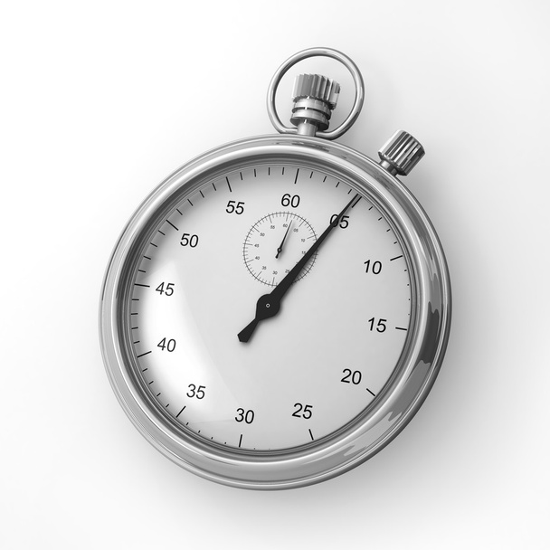 Analog stopwatch on a white background - Photo, Image