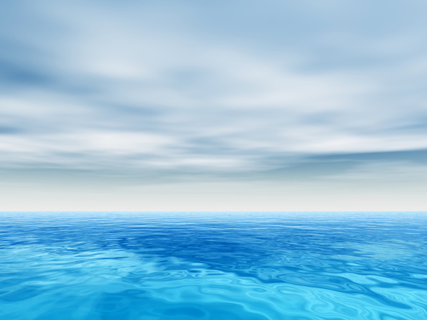 νερό κύματα του ωκεανού και του ουρανού - Φωτογραφία, εικόνα