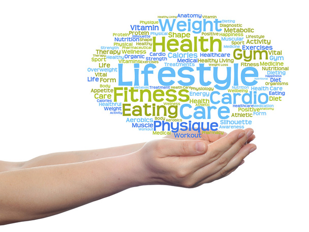nutrition or diet word cloud - Photo, Image