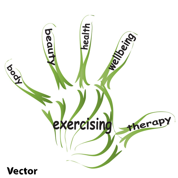 health concept text - Vector, Image