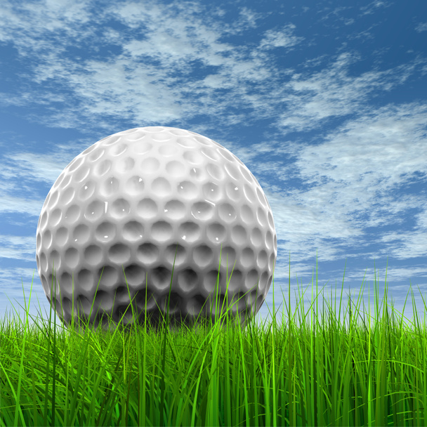 balle de golf à l'horizon
 - Photo, image