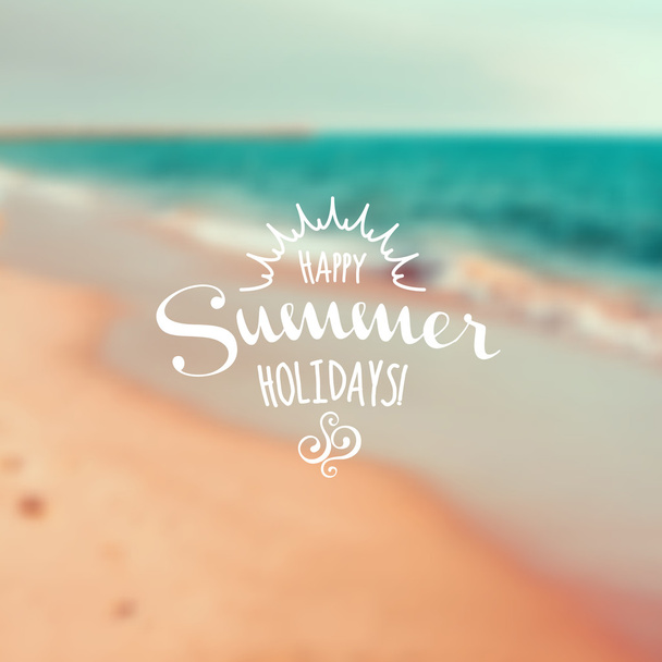 zomer vakantie etiket - Vector, afbeelding