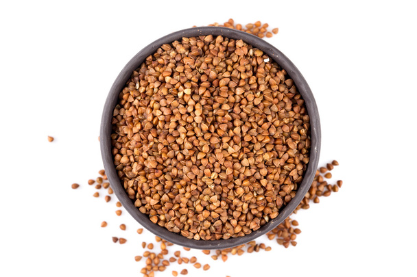 Buckwheat groats in a bowl - Foto, immagini