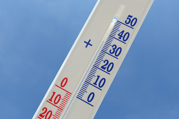 Thermometer in a hot day - Photo, Image