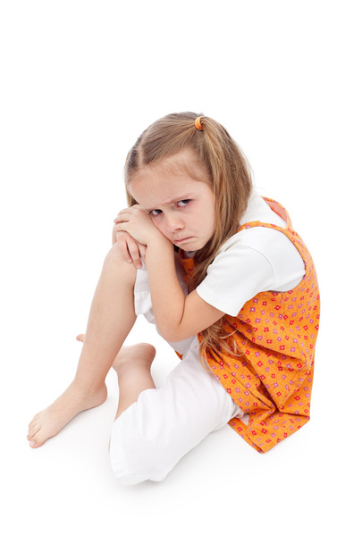 Very upset little girl - Foto, afbeelding