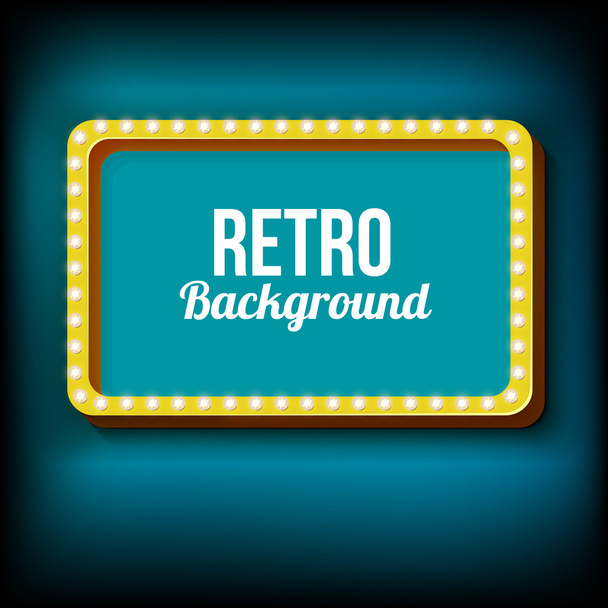 Night retro background with lights - Vecteur, image