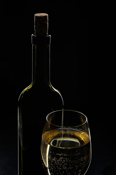 white wine glass - Foto, imagen