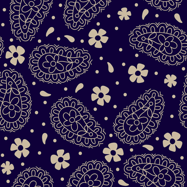 Paisley seamless pattern - Wektor, obraz