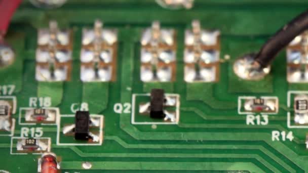 zelená deska elektronických obvodů - Záběry, video