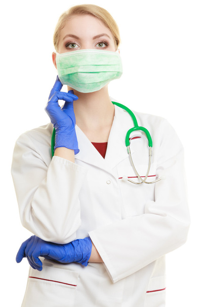 doctor in face surgical mask - Foto, afbeelding