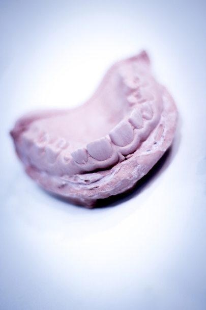 Fogászati protézis agyag fogat penész - Fotó, kép