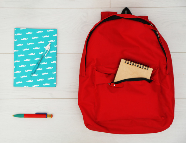 School set with backpack - Foto, afbeelding