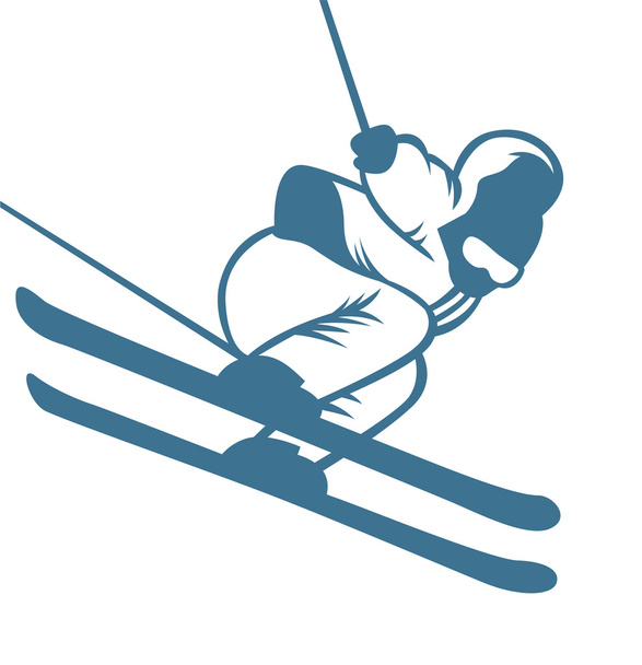 Ski resort logo emblems, labels badges vector elements - ベクター画像