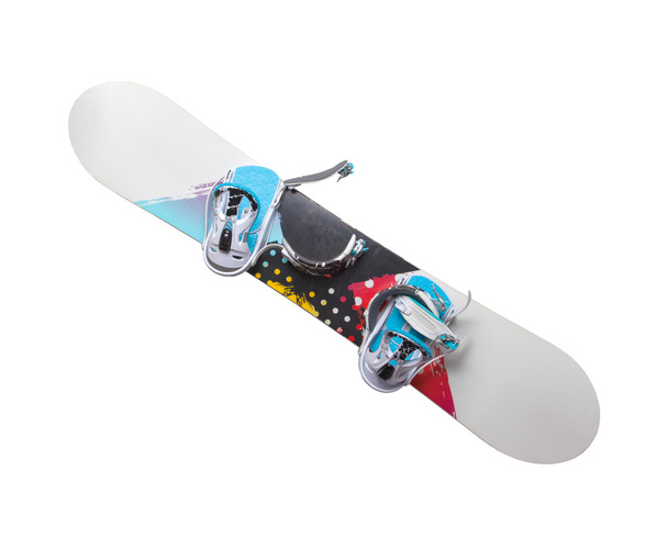 Régi snowboard elszigetelt - Fotó, kép