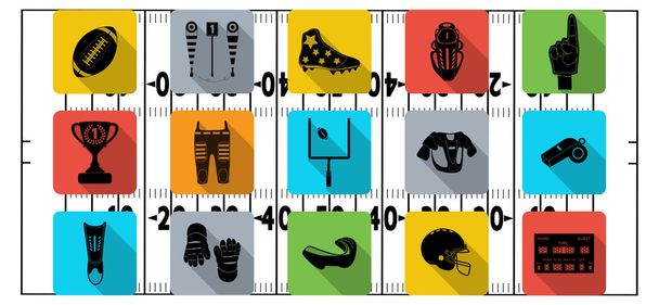 Set of sport icons, signs and symbols. - Vector, afbeelding