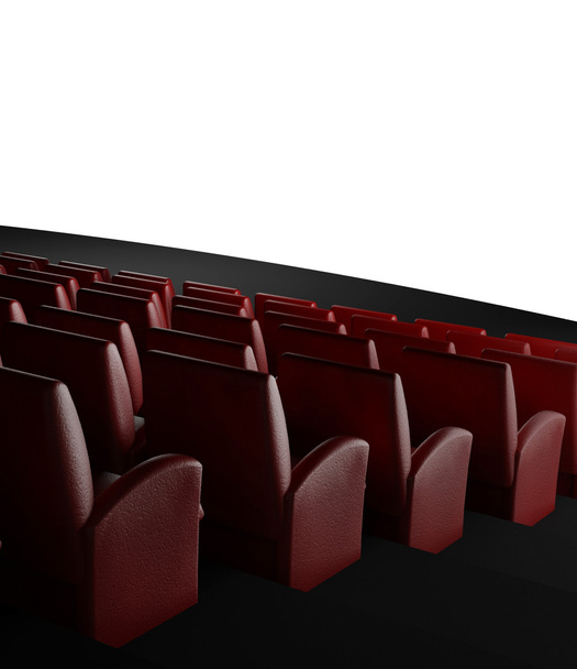 Empty cinema screen with auditorium - Zdjęcie, obraz