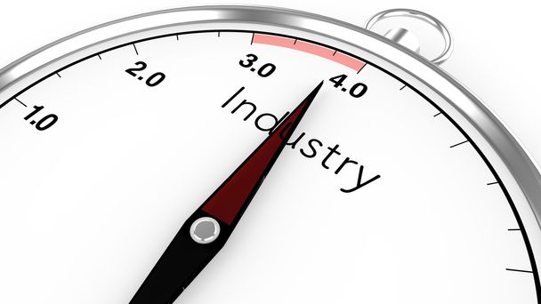 Industry 4.0 compass concept - Photo, Image