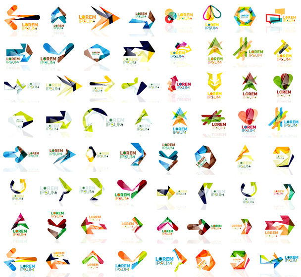 Set di icone con freccia di design geometrico
 - Vettoriali, immagini