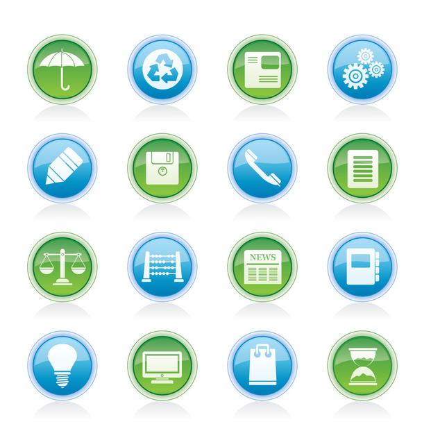 Business and Office internet Icons - Вектор,изображение