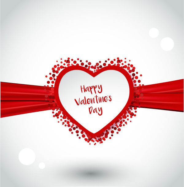 Valentine heart greeting card - Vektor, Bild