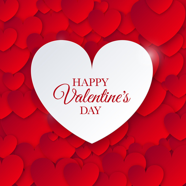 Heart for Valentines Day Background - Vector, afbeelding