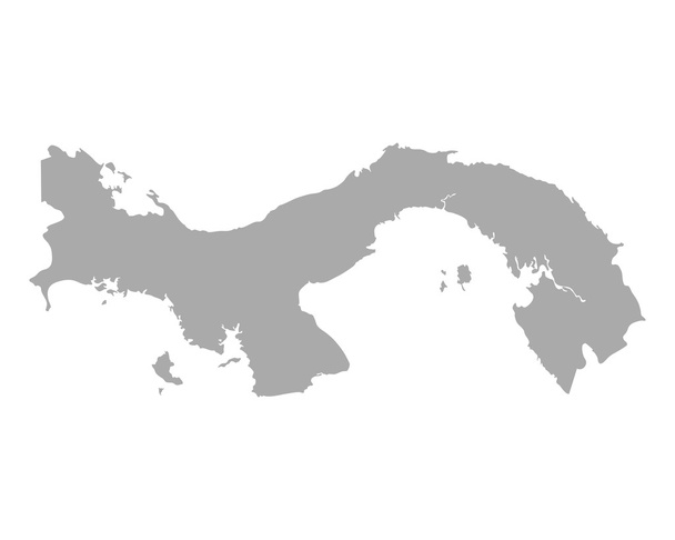 パナマの正確なマップ - ベクター画像