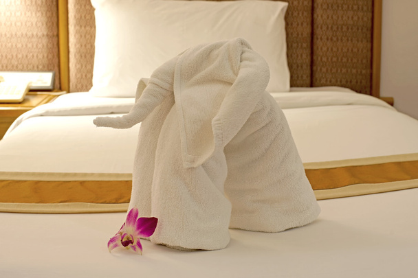 słoń w kształcie ręcznik  - Zdjęcie, obraz