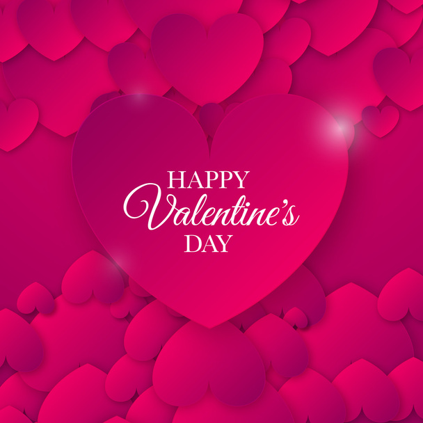 Heart for Valentines Day Background - Vector, afbeelding