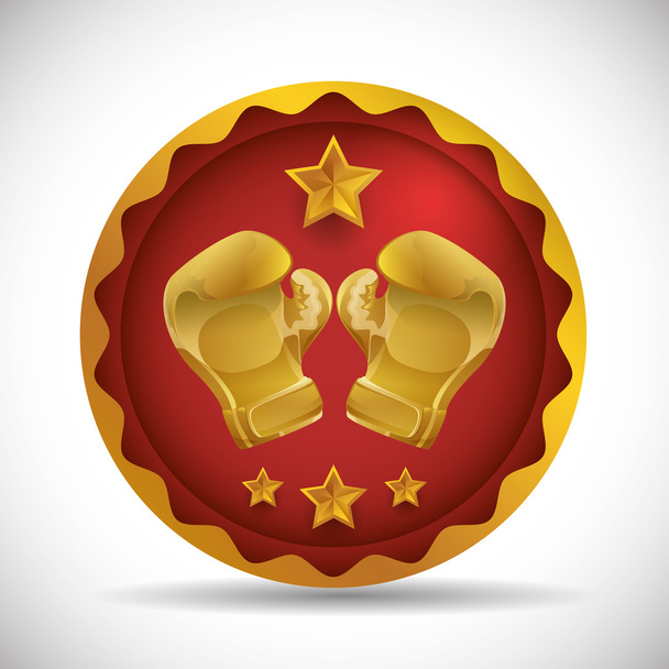 ボクシング アイコン デザイン - ベクター画像