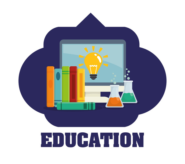 Education and school icons - Vector, imagen