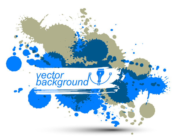 Colorful watercolor graffiti splash - Vector, Image
