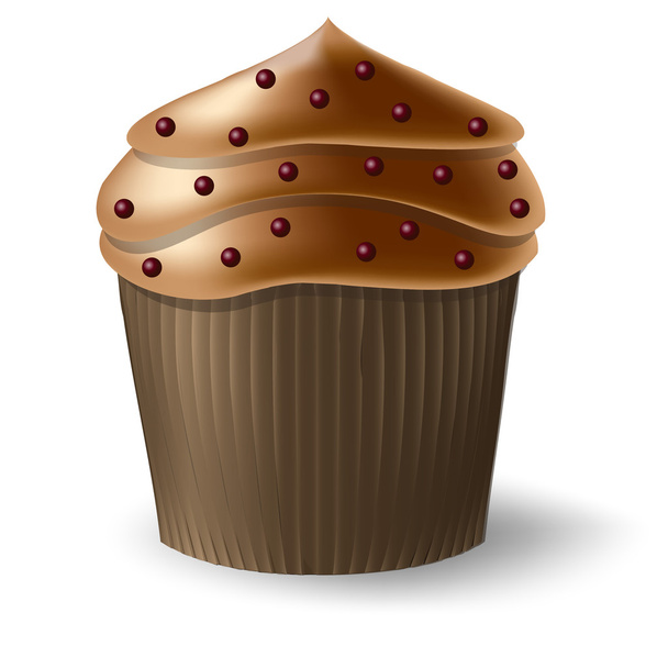 Chokolate Cupcake, Tasty Muffin - Vektor, obrázek